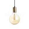 ARAQ függő lámpa  szálcsiszolt sárgaréz/fekete 230V LED E27 15W